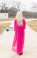 Short Round Pink Duster