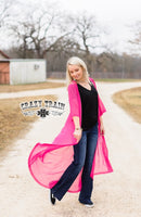 Short Round Pink Duster