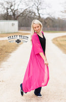 Short Round Pink Duster