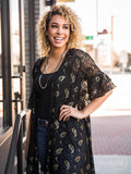 CLEARANCE - Shimmer & Shine Paisley Lace Duster
