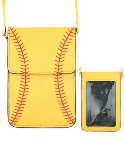 Softball Cell Phone Crossbody Bag/Purse