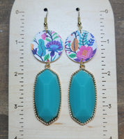 Colorful Spring Lightweight Dangle Earrings (2 Color Choices)