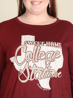 CLEARANCE - "Home Sweet College Station" T-Shirt (Last One)