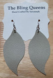 Wave Geniune Leather Earrings