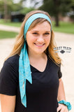 CLEARANCE - Turquoise Shift Headscarf/Scarf ** Turquoise Stone