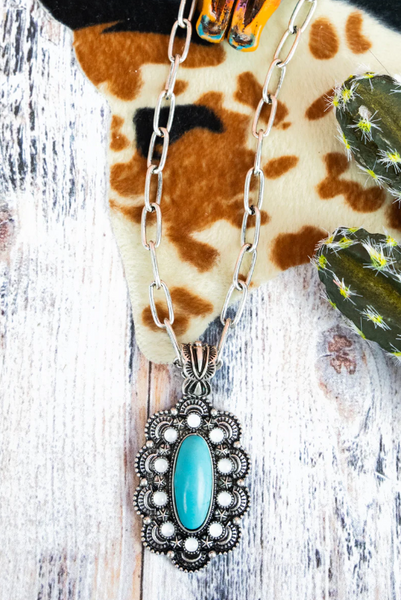 Western Turquoise Lorraine Necklaces (2 Styles Available)