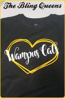 Itasca Wampus Cats Heart Tee