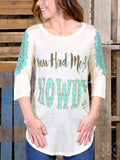 CLEARANCE - "You Had Me At Howdy" Raglan - LAST ONE