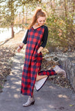 CLEARANCE - Cabin Ragland Maxi ** Buffalo Plaid - Last 1