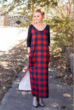 CLEARANCE - Cabin Ragland Maxi ** Buffalo Plaid - Last 1