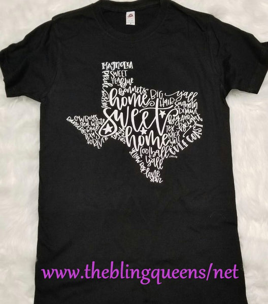 Texas "Words"  T-Shirt